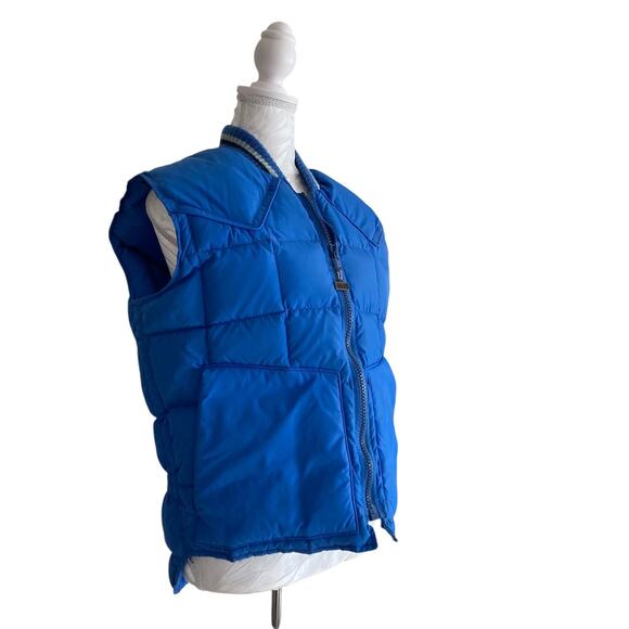 Vintage 80s Walls Blue Blizzard Pruf Down I Puffer Ski Winter Vest Size 40 - Picture 3 of 16
